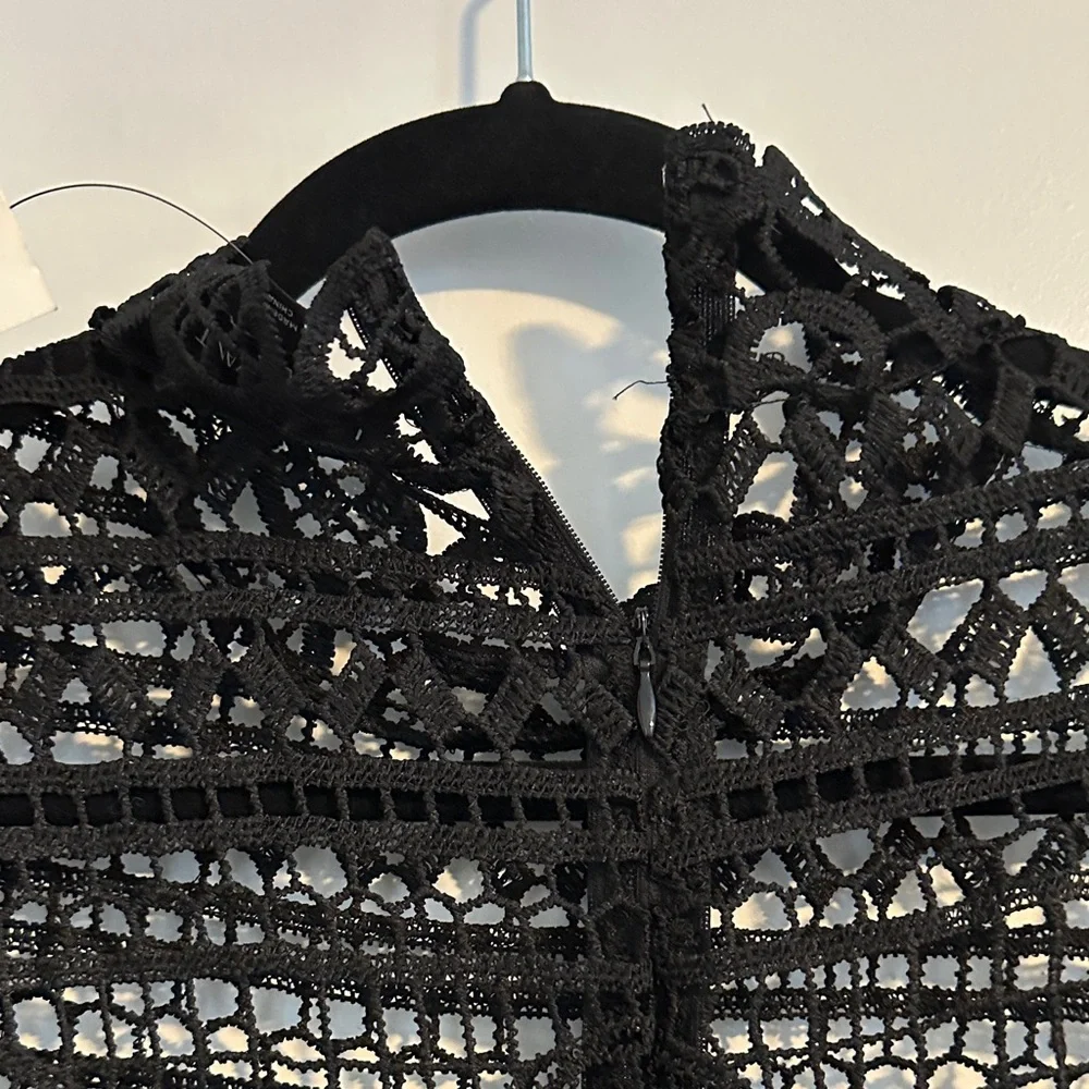 Lane Bryant Black Lace Blouse - Picture 4 of 9